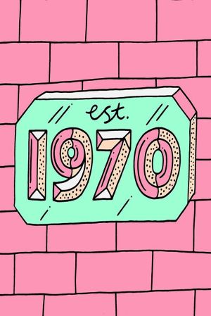 Retro Pop Art 1970 Design wall art