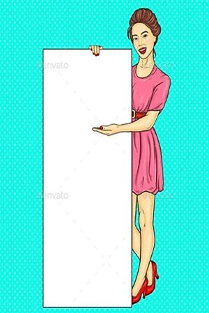 Vibrant Pop Art: Retro Woman in Pink wall art