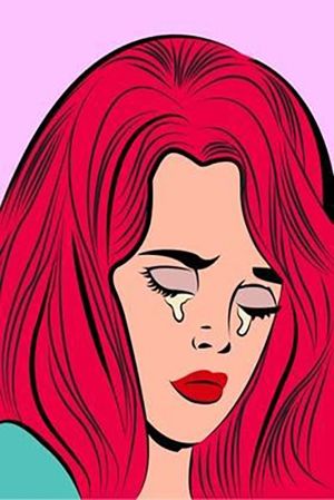 Pop Art Tears: A Modern Expression wall art