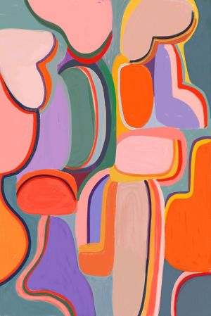 Vibrant Abstraction in Pop Art Style wall art