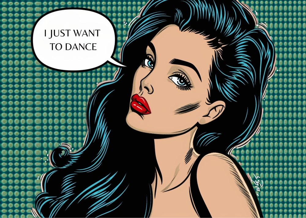 I Just Want to Dance: A Pop Art Expression premium reproduction