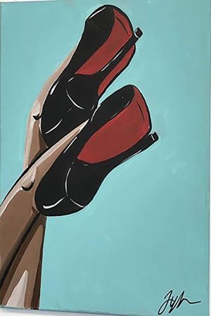 Elevated Soles: A Pop Art Exploration wall art