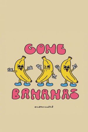 Gone Bananas – Vibrant Pop Art Delight wall art