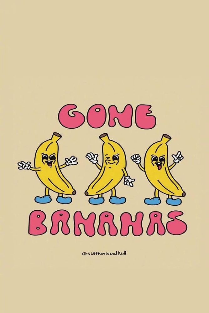 Gone Bananas – Vibrant Pop Art Delight premium reproduction