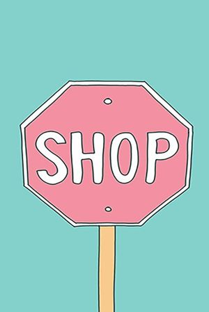 Pop Art Stop Sign: Consumerism Commentary wall art