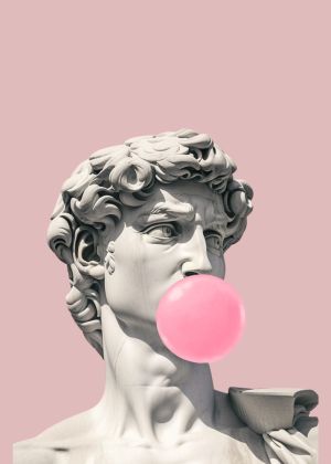 Modern Twist on Classical Art: Pop Art Sculpture wall art