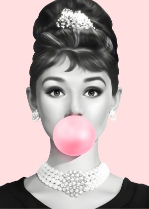Iconic Elegance in Pop Art Style wall art