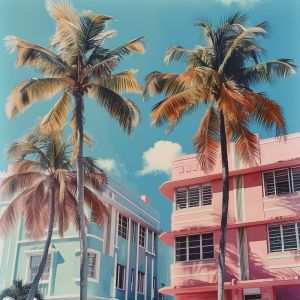 Vibrant Miami Art Deco: Pop Art Interpretation wall art