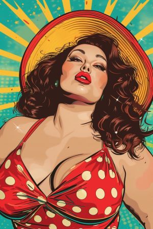 Retro Glam: Pop Art Diva wall art