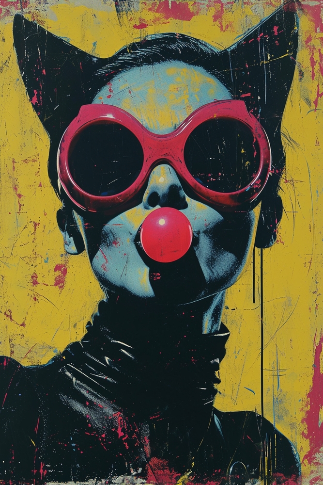Bold Expressions in Pop Art premium reproduction
