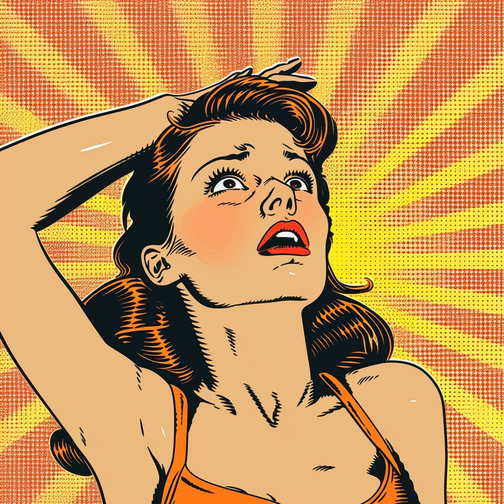 Vibrant Comic Pop Art Expression premium reproduction