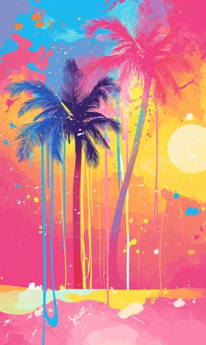Vibrant Tropical Pop Art wall art