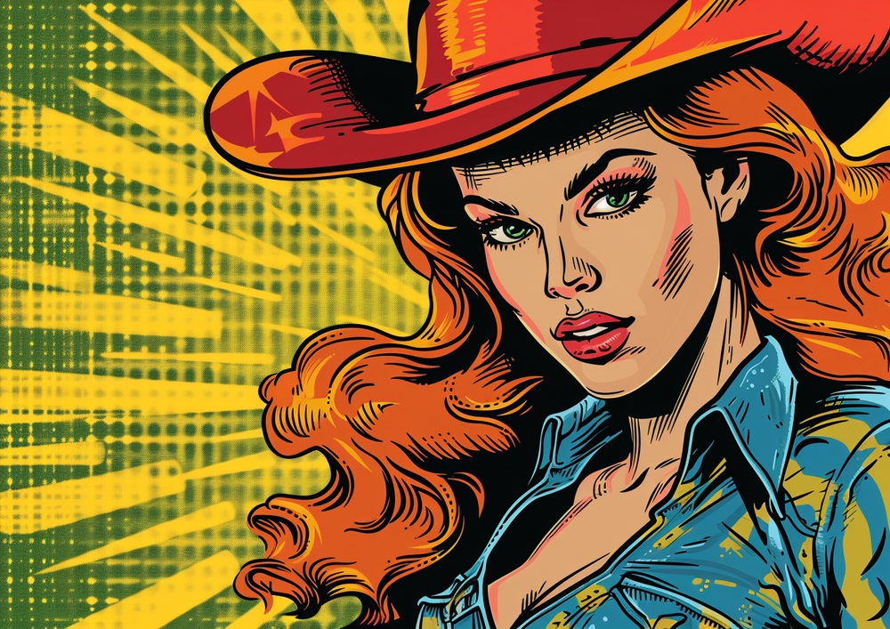 Dynamic Pop Art Expression premium reproduction