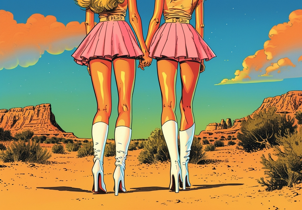 Pop Art: Desert Wanderers premium reproduction