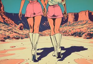 Desert Wanderlust: Pop Art Exploration wall art