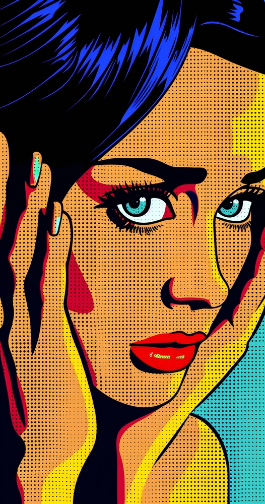 Vibrant Reflections: A Pop Art Masterpiece premium reproduction