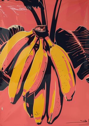 Vibrant Bananas: A Pop Art Perspective wall art