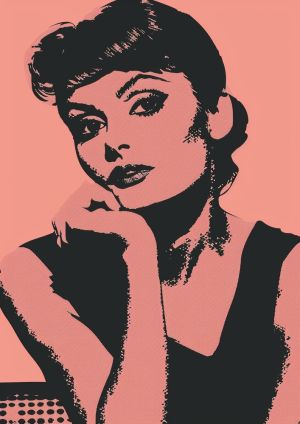 Retro Glamour Pop Art Portrait wall art