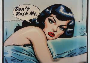 Iconic Pop Art Comic Style: Don't Rush Me wall art