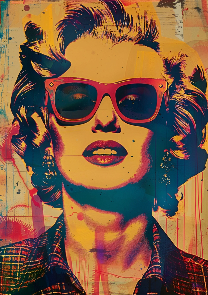 Iconic Pop Art Portrait premium reproduction