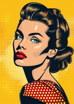 Vibrant Pop Art Portrait wall art