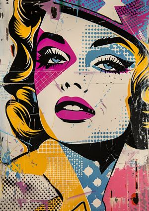 Vibrant Reflections of Pop Art Iconography wall art