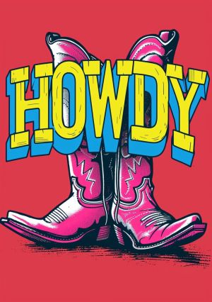 Howdy Pop Art: Vibrant Western Style wall art