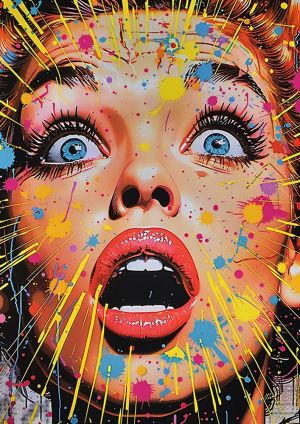Vibrant Pop Art Surprise wall art