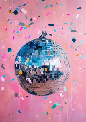 Vibrant Reflections: Disco Dreams wall art