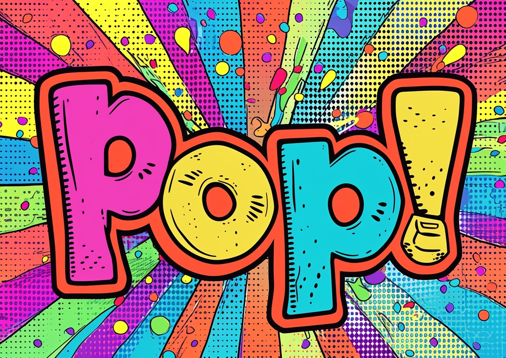 Explosive Pop Art Design premium reproduction