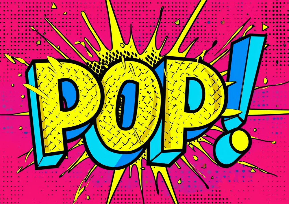 Vibrant Pop Art Explosion premium reproduction