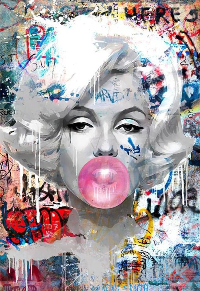 Iconic Celebrity in Modern Pop Art premium reproduction