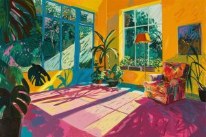 Vibrant Reflections: A Pop Art Interior wall art