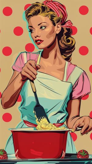 Retro Culinary Delight in Pop Art wall art