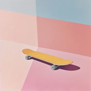 Surreal Skateboard: Pop Art Dreamscape wall art