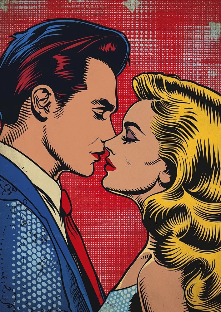 Vibrant Love Encounter premium reproduction