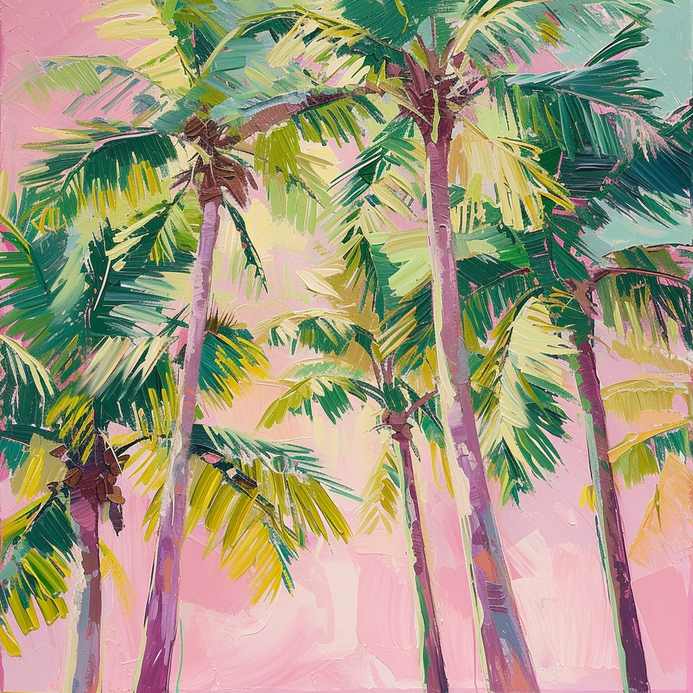 Tropical Vibes: A Pop Art Exploration premium reproduction