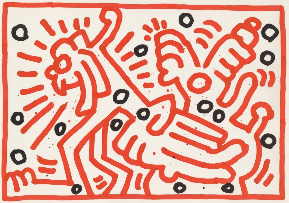 Dynamic Red: A Pop Art Exploration premium reproduction