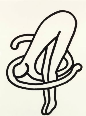 Abstract Curves in Motion wall art