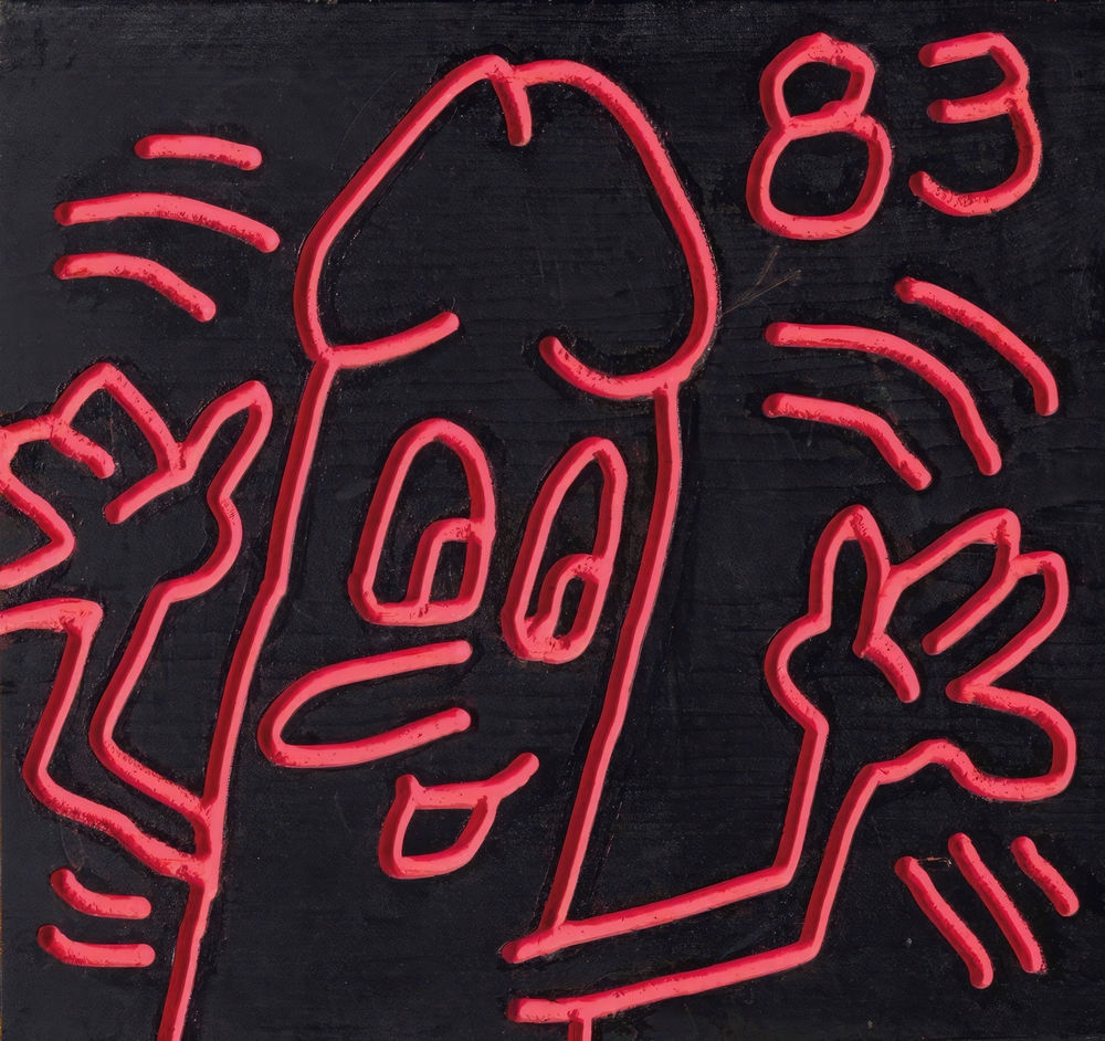 Vibrant Expressions in Neon by Iconic Pop Artist premium reproduction