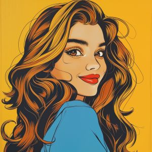 Vibrant Pop Art Portrait wall art