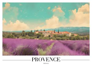 Lavender Fields of Provence: A Scenic Masterpiece wall art