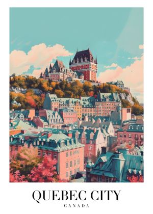Enchanting View of Quebec City wall art