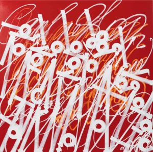 Retna Cursive Excursions: Dynamic Visual Language wall art