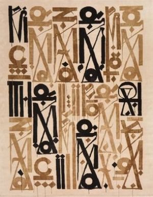 Retna Resurrect Multi - Contemporary Calligraphy Art wall art