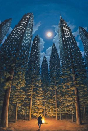 Rob Gonsalves: Arboreal Office wall art
