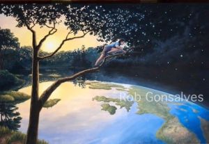 Rob Gonsalves: Climbing Trees wall art