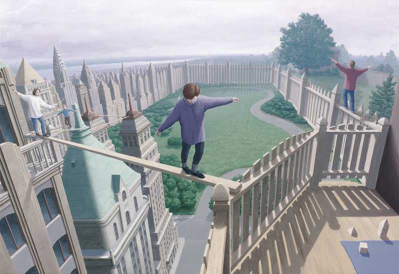 Rob Gonsalves: High Park Pickets premium reproduction