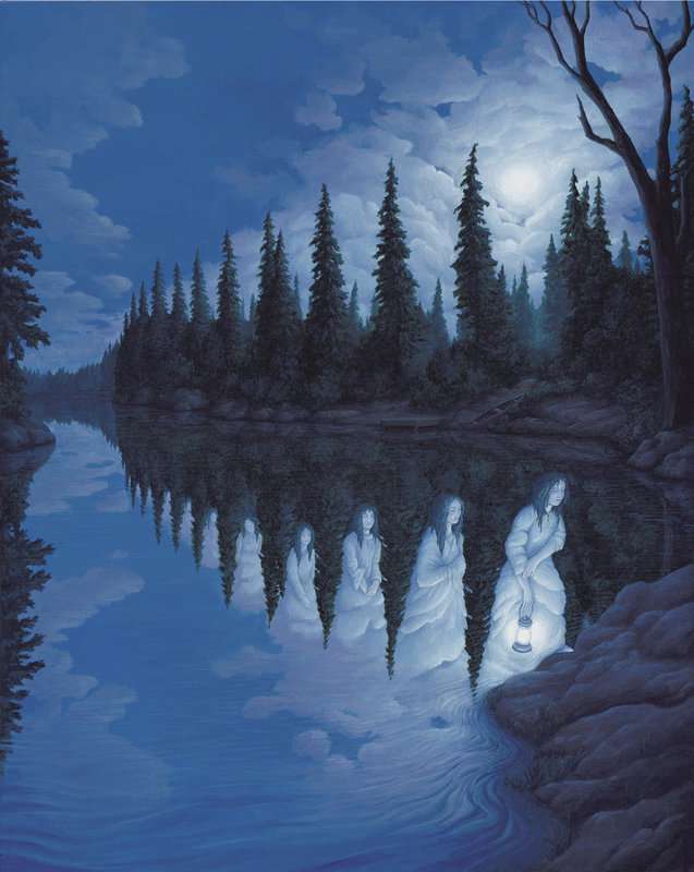 Rob Gonsalves: Ladies Of The Lake premium reproduction