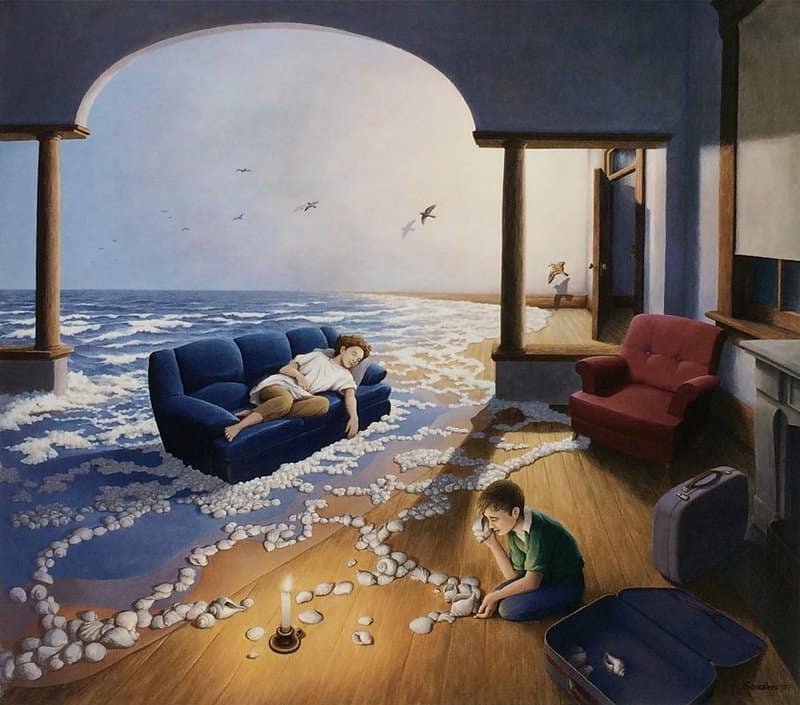 Rob Gonsalves: Making Waves premium reproduction